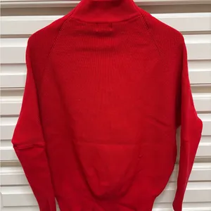 Bluivy Red Mock Turtleneck Knit Sweater Size M thumbnail 3