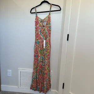NEW House of Harlow 1960 Boho Maxi Dress with open‎ back and tie NWT thumbnail 7