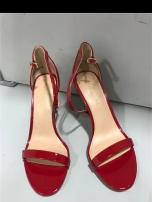 Madden Girl Women's Brazen Heeled Sandal, Red Patent, 8.5 thumbnail 2
