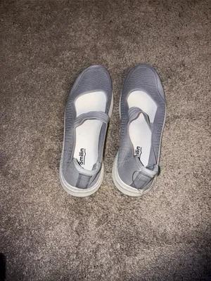 Women's Slip-On Mary Jane Flats in Gray new thumbnail 2
