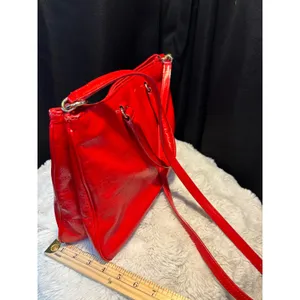 Kate Spade New York Red Patent Leather Satchel Crossbody Bag Gold Hardware thumbnail 10