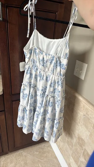 Altar'd State Summer Dress Floral Blue thumbnail 2