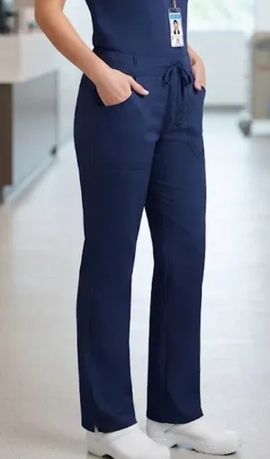 Grey's Anatomy Navy Boot Cut Scrub Pants with Drawstring thumbnail 1