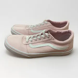 VANS Old Skool Pink Low top Sneaker Shoes Missy Size 6 Casual School Skateboard thumbnail 3