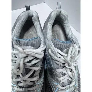 Skechers Shape-ups Womens 7 Silver Blue Rocker Bottom Walking Tennis Shoes Y2K thumbnail 3