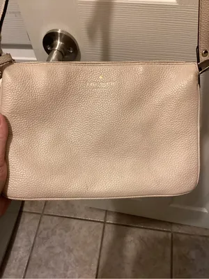 kate spade Pebbled Leather Crossbody in Pale Blush thumbnail 3