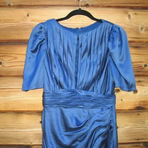 Mac Duggal 27014 PUFF SLEEVE PLEATED BODICE DRAPED GOWN 8 Runs Small thumbnail 11