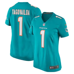 Women’s Miami Dolphins Tua Tagovailoa Nike Aqua Game Jersey thumbnail 1