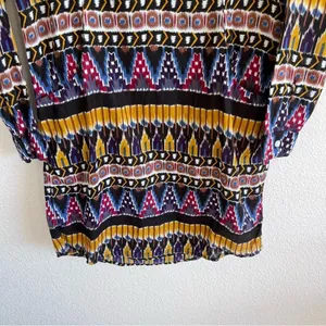 Roller Rabbit Ikat Print Long‎ Sleeve Shirt Dress thumbnail 3