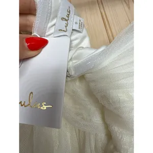 NWT Lulus Blissful Forever White Tulle Lace Strapless Pleated Maxi Dress Size S thumbnail 8
