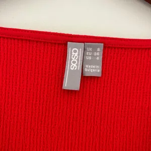 Asos Red Button Down Maxi Dress Sz 4 thumbnail 5