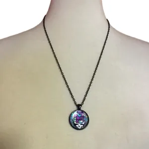 Grateful Dead hula hooping dancing bear necklace thumbnail 3