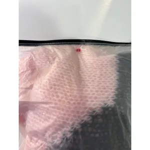 Soft and cozy Pink Star Open‎ Knit Oversized Sweater Scoop Neck Sheer Pullover thumbnail 10