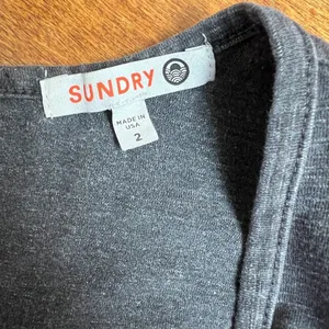 Sundry 2 Jumpsuit Womens Medium‎ Gray Jogger Sleeveless Drawstring Casual Lounge thumbnail 12