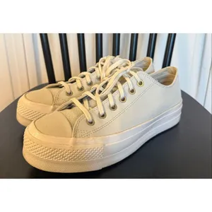 Converse Chuck Taylor All Star Lift platform golden hits leather sneaker 8.5 thumbnail 3