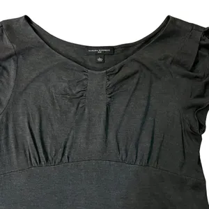 Banana Republic Silk Blouse Womens L Used Dark Gray thumbnail 13