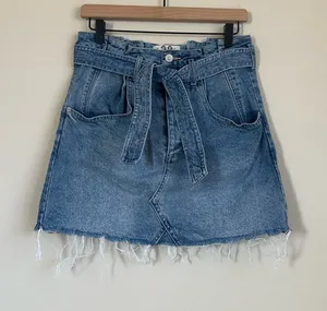 Free People Denim Paper Bag Skirt thumbnail 1