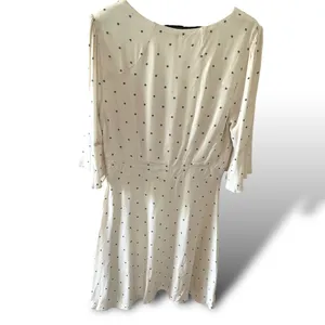 Free People All Yours Polka Dot Tie-Front Mini Dress White Black Size 6 NWT thumbnail 5