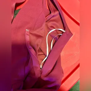 Lulus Burgundy So Flirty One Shoulder Cutout Asymmetrical Dress NWT thumbnail 9