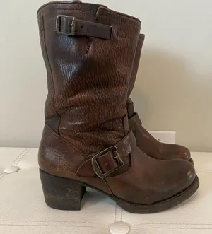 Frye Brown Midi Height Ankle Boots Size 6.5 thumbnail 6
