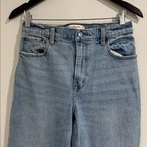Abercrombie & Fitch Light Blue Straight Jeans thumbnail 2