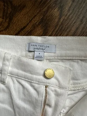 Ann Taylor The Weekend Corduroy Wide-Leg High-Rise Pants thumbnail 4