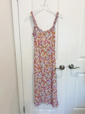 FAITHFULL THE BRAND‎ Noemie Midi Dress Turnesol Floral Print size 4 thumbnail 2
