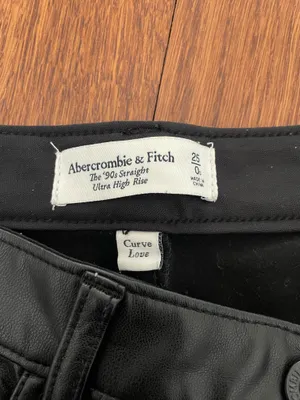Abercrombie Leather Pants 90s Staright Curve Love thumbnail 3