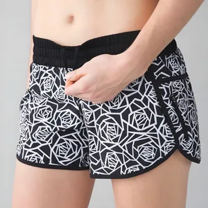 Lululemon Tracker Short III 4-way Stretch Posey Black/White Size 4 thumbnail 1