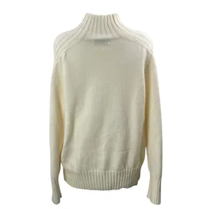Petal & Pup Women's Cream Long Sleeves Ribbed Turtle Neck Pullover Sweater Top S thumbnail 3