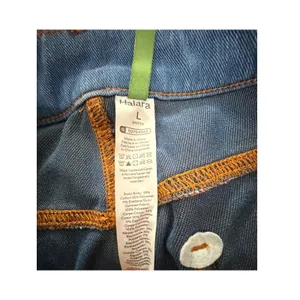 Halara Women's Petite L Flare Leg Jeans Light Wash Stretch Denim Pants thumbnail 7