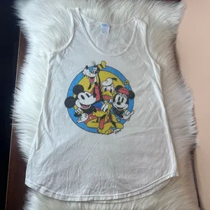 Disney Mickey and Friends Retro Group Shot Tank Top Size Small thumbnail 9