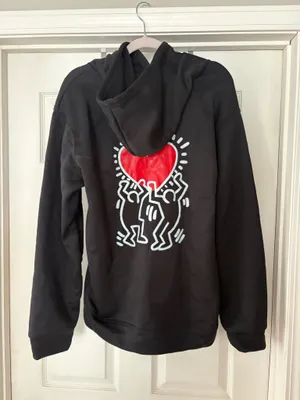 Keith Haring Holding Hearts Hoodie thumbnail 2