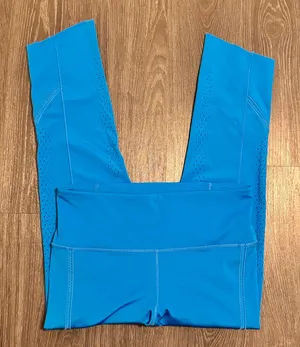 Under Armour Women Compression Tights Pants Sky Blue Size Medium thumbnail 1