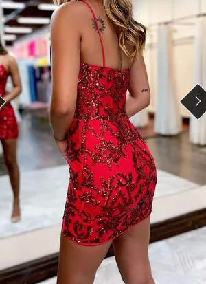 Red Homecoming Dress Size 8 thumbnail 2