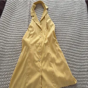 SNDYS Revolve Yellow Halter Mini Dress thumbnail 3