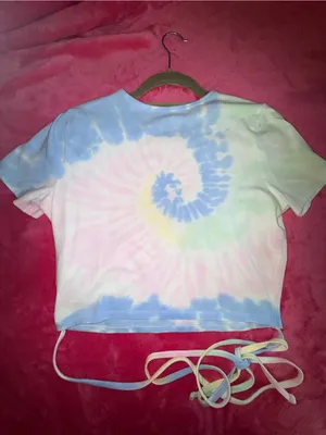 Hollister baby tee in tie dye thumbnail 5