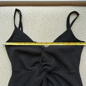 Bershka Black Spaghetti Strap Open Back Dress thumbnail 9