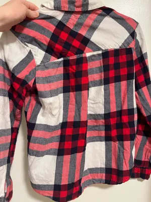 Aerie Flannel Shirt Button Down Plaid thumbnail 3