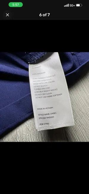 FIGS Scrub Top Navy Blue  thumbnail 6