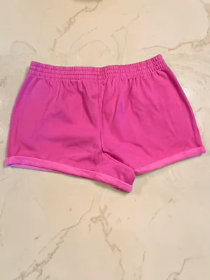 VICTORIA'S SECRET PINK Campus Fleece Rolled Hem Shorts High Rise Relaxed Fit L thumbnail 6