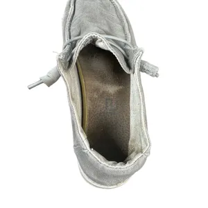 Hey Dude Wendy Chambray Light Grey Slip On Shoe Women's Size 6 thumbnail 4