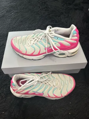 NIKE air max plus GS multicolored lace up shoes sneakers women’s 8.5=7Y preowned thumbnail 8
