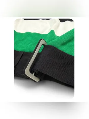 Eva Mendes New York & Co Women’s Short-sleeve Green Stripped Belted Knit Sweater thumbnail 11