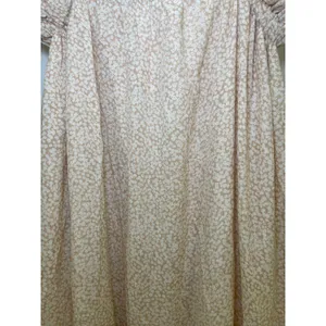 Blu Pepper Floral Maxi Dress - Women Size S - Cream and White thumbnail 2
