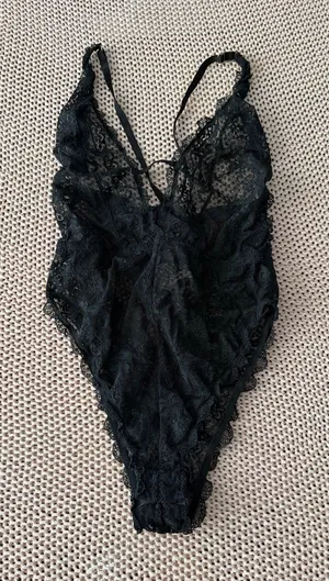 Black lace bodysuit #lingerie #bodysuit No label size s/m thumbnail 1