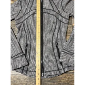 Lululemon Define Jacket‎ Gray Black White Herringbone Full Zip Athletic Size 2/4 thumbnail 5