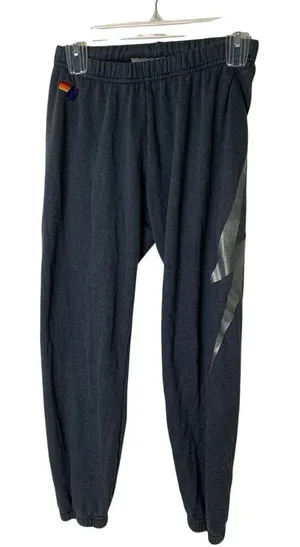 Aviator Nation lightning bolt sweatpants women's size XS thumbnail 1