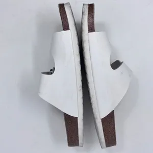 Cushionaire Lane White Leather Sandals - Size 10M - Gently Used, with Box thumbnail 6