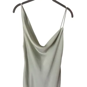 BHLDN‎ August Satin Charmeuse Midi Dress Mint Green Size 4 Cowl Neck Sleeveless thumbnail 5